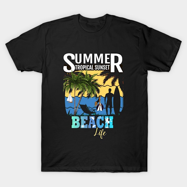 I Love the Beach Life T-Shirt by MckinleyArt